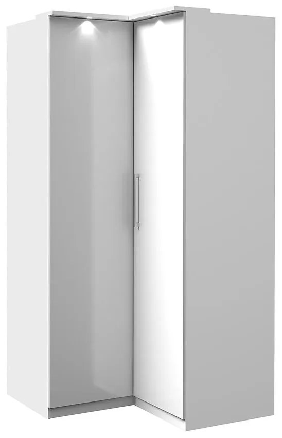 Skriňa Optima16 rohová 2d biela