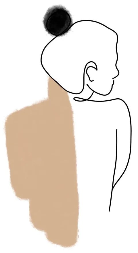 Plagát 29x41 cm Female Body Abstract – Veronika Boulová