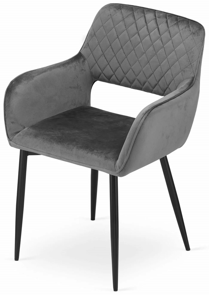 Kreslo AMALFI - tmavosivý zamat x 1 9401 71 00 00