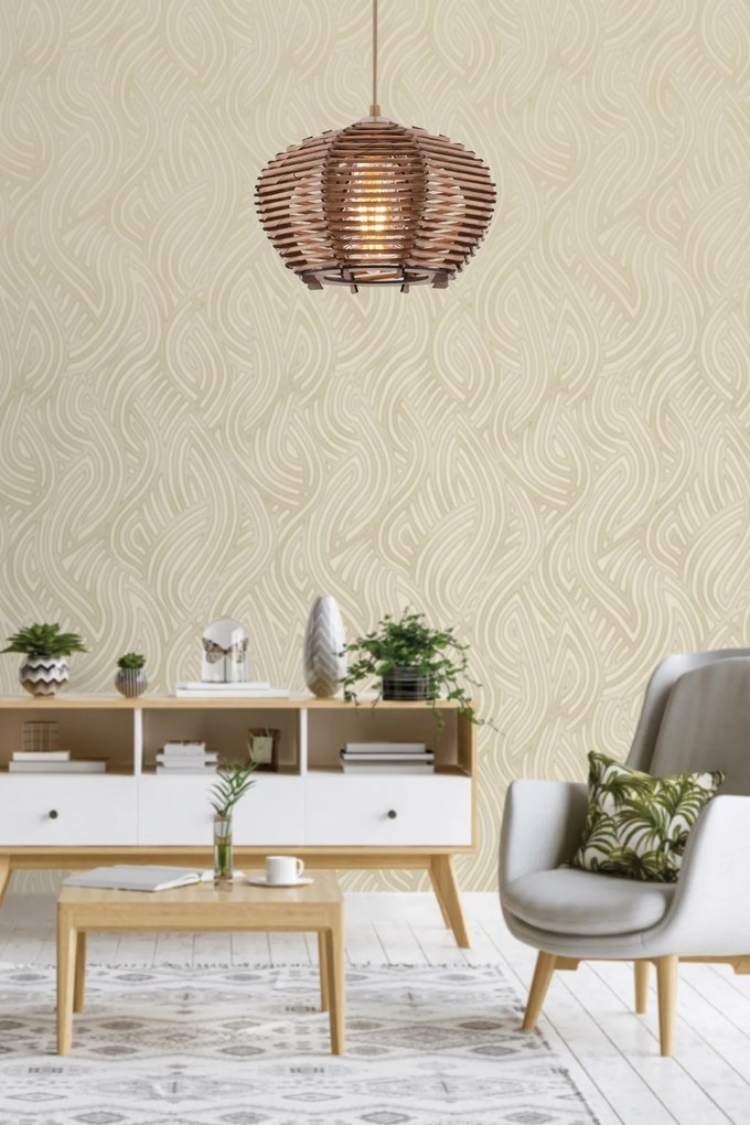 Závesné svietidlo Barlas hnedé