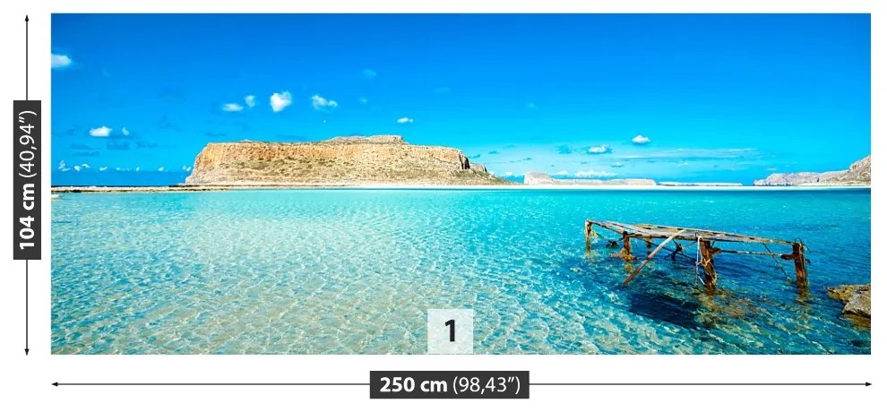 Fototapeta Vliesová Lagoon grécko 152x104 cm