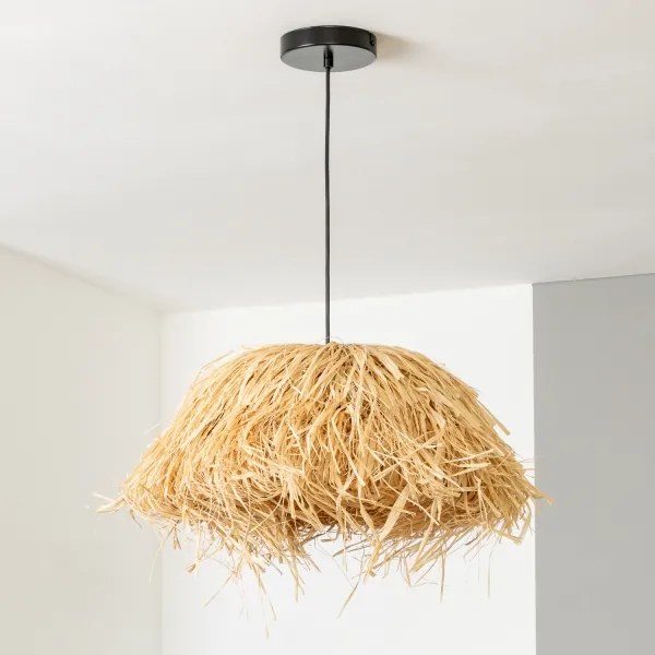 Brilagi - LED luster na lanku CERIA BOHO 1xE27/40W/230V, priemer 40 cm, rafia