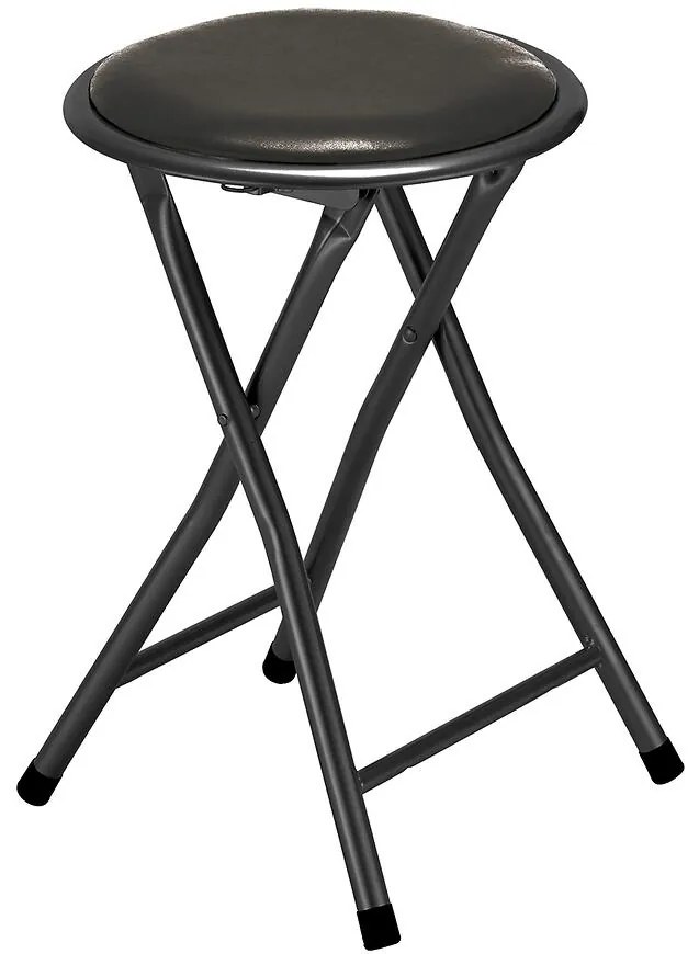 Skladacia taburetka Alto Black čierna