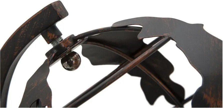 Čierna stolová lampa s kovovým tienidlom (výška 40 cm) World Industry – Mauro Ferretti