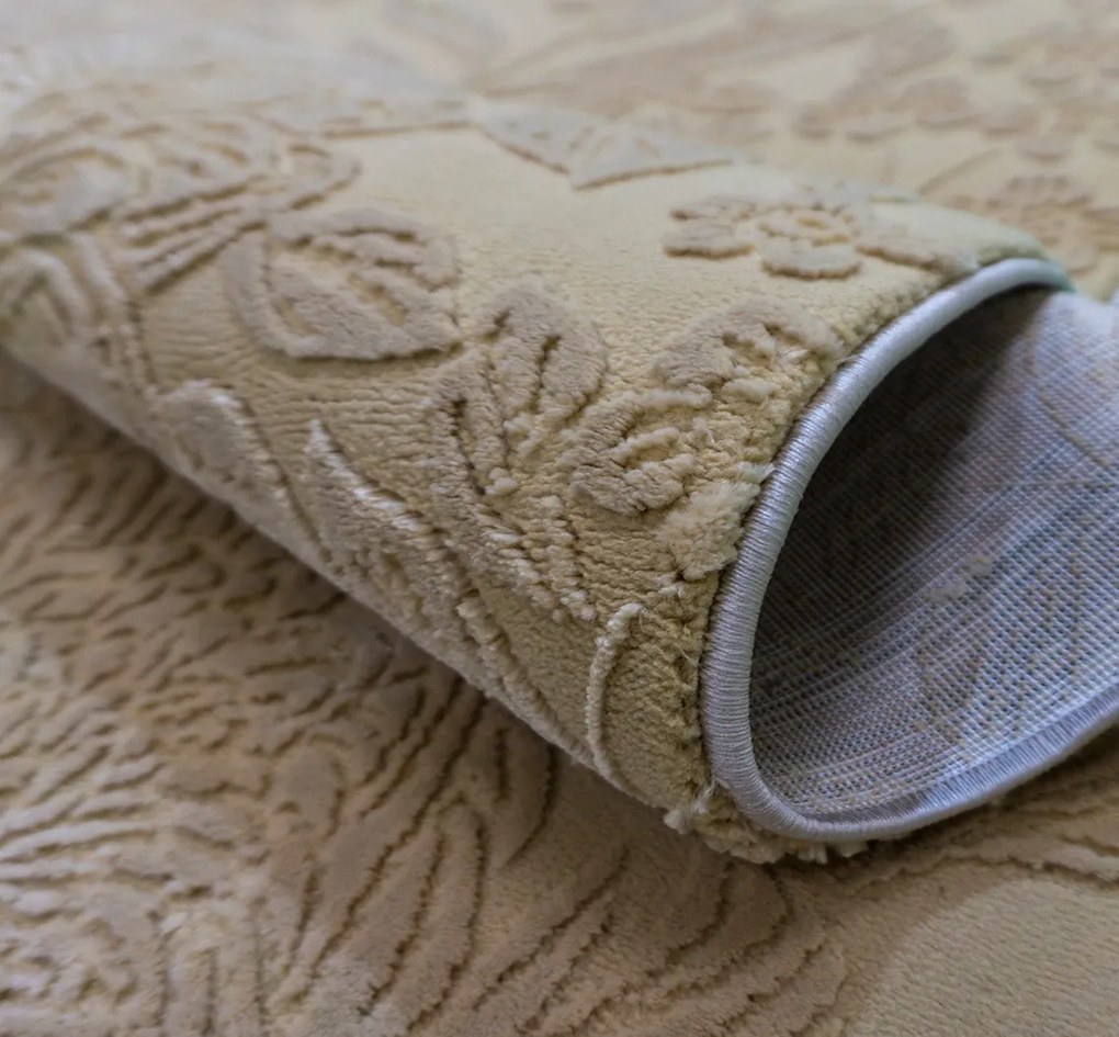 BE Koberec Zurich 1964 YELLOW – žltý obdĺžnikový Rozmer: 60x100 cm