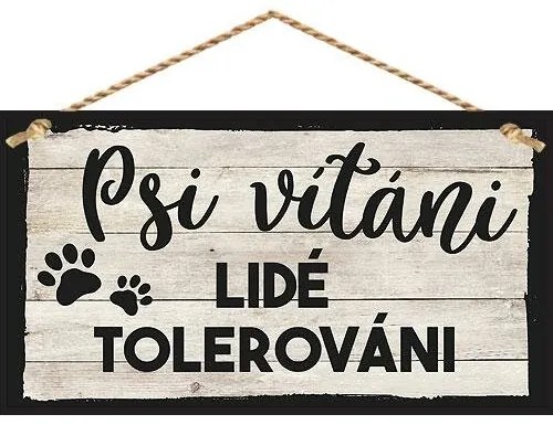 Bohemia Gifts Dekoračný obrázok - Psi vítáni