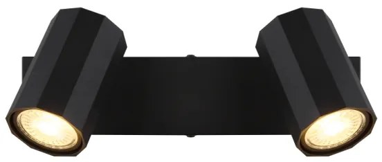 Globo 57918-2B - Bodové svietidlo JAMES 2xGU10/25W/230V čierna