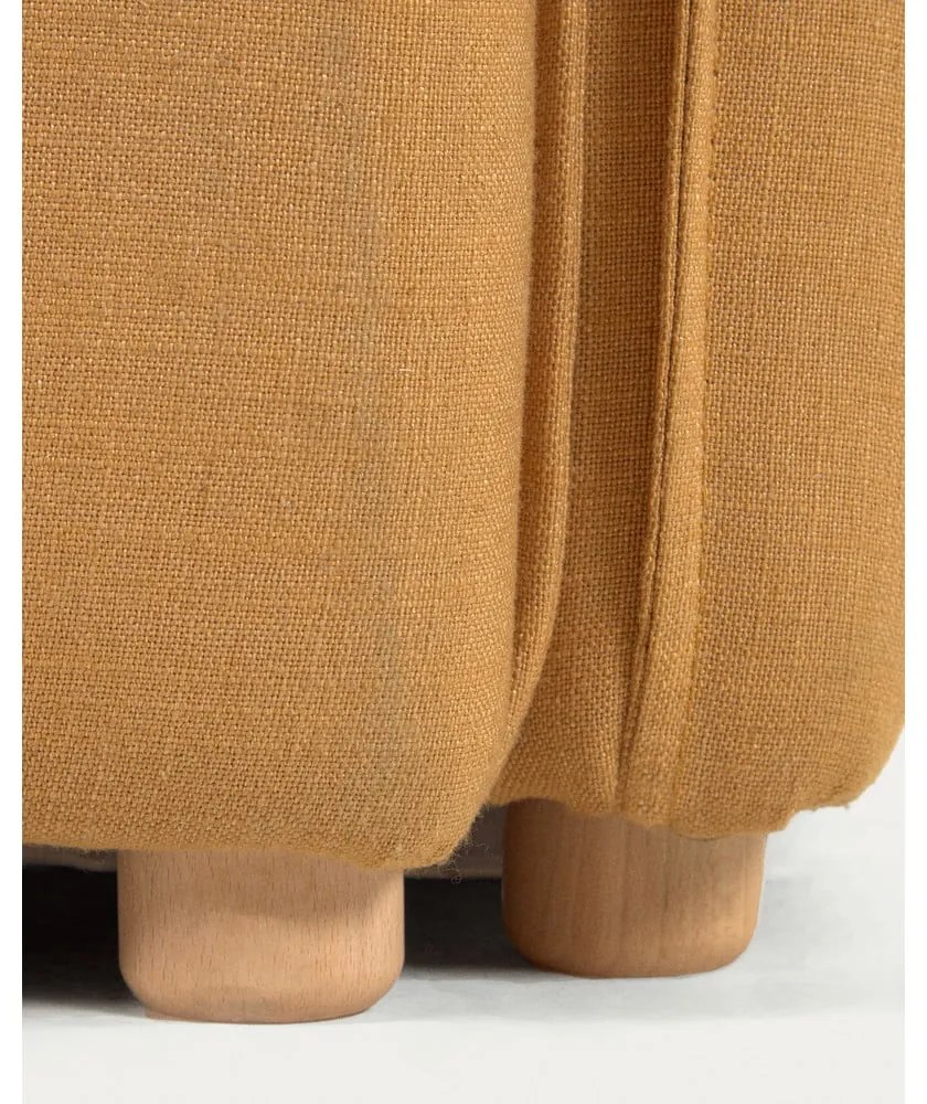 Rozkladacia pohovka v horčicovej farbe 210 cm Tanit – Kave Home