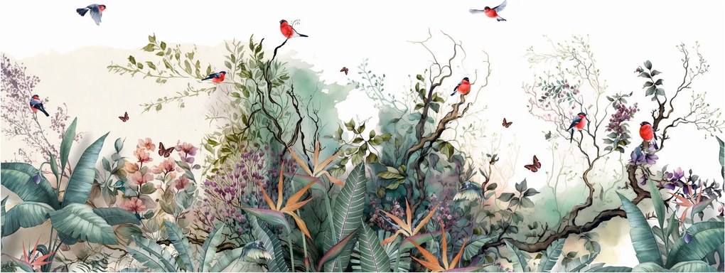 Obraz - Prírodná krajina, aquarel (120x50 cm)