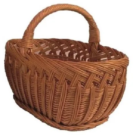 Prútený kôš na drevo s držadlom 41x52 cm