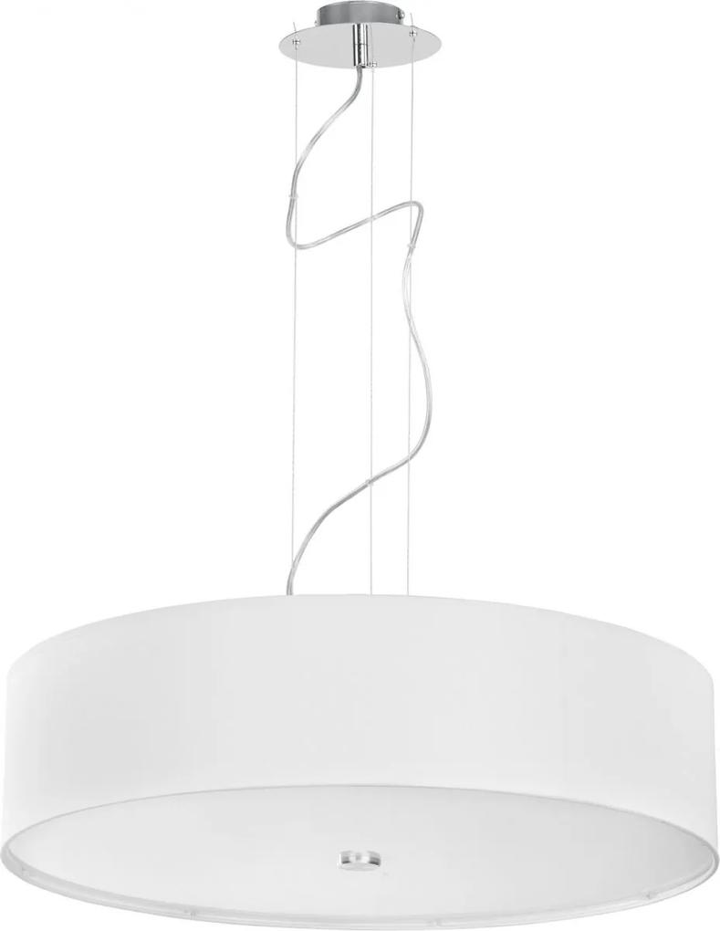NOWODVORSKI Závesné moderné osvetlenie VIVIANE, 3xE27, 60W, 63cm, okrúhle, biele