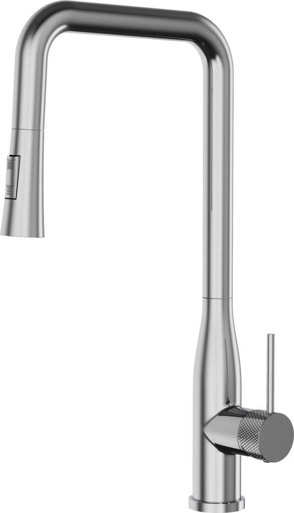 Gamma Steel Edge, vysoká drezová batéria s výsuvnou spŕškou, chrómová, GMA-BSLE-CH