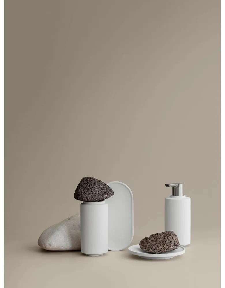 Biela betónová nádobka na mydlo Creto – Blomus