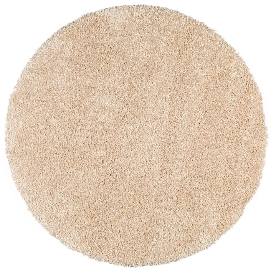 Svetlý béžový koberec Universal Aqua Liso, ø 80 cm