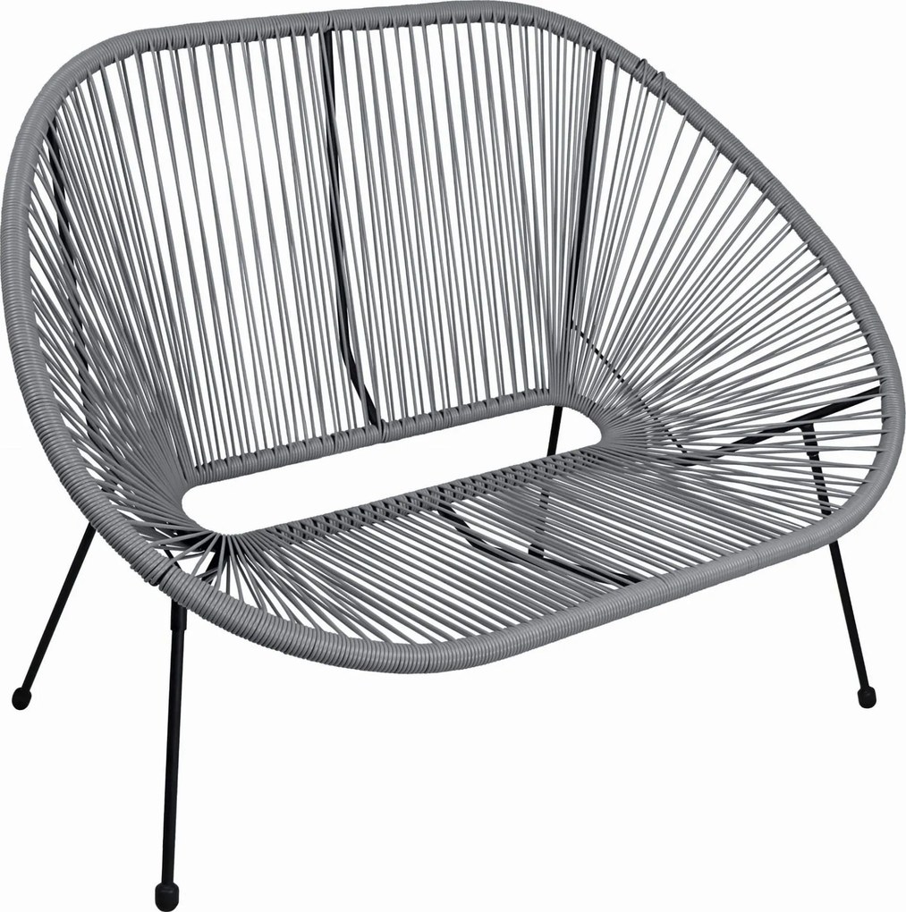 Záhradná lavička ACAPULCO - šedá