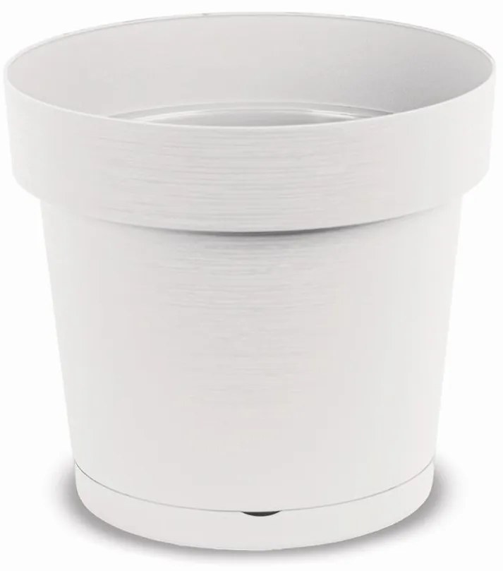 Kvetináč Melrose Glamour 14x13h 1,1lt Biely Mgw14