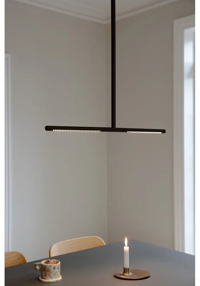 Čierne kovové LED závesné svietidlo s kovovým tienidlom Omni Ceiling – UMAGE