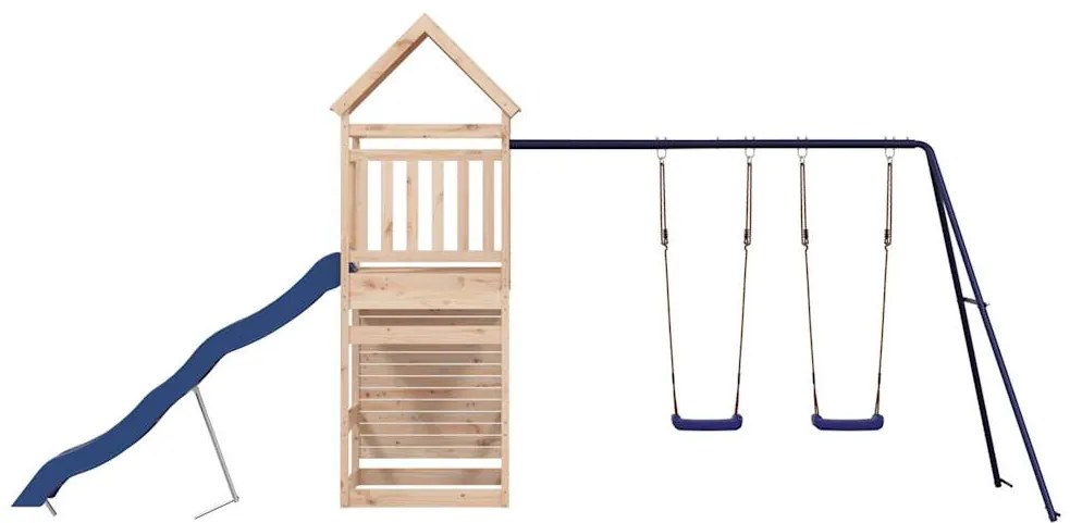 Vonkajšia súprava na hranie masívna borovica