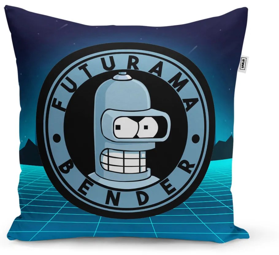 Sablio Vankúš Futurama Bender Štvrtá dimenzia - 40x40 cm