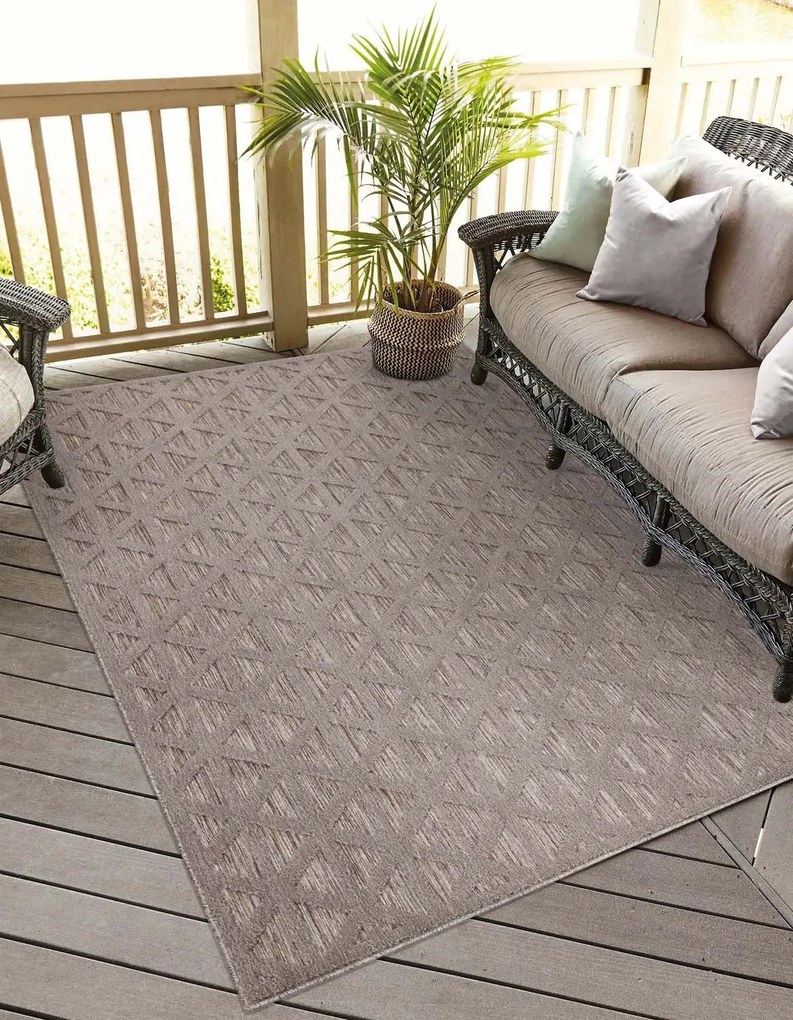 Dekorstudio Terasový koberec SANTORINI - 446 hnedý Rozmer koberca: 120x170cm