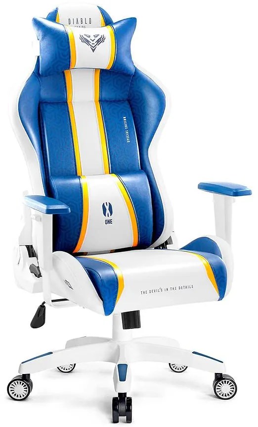 Otočné kreslo King Diablo X-One 2.0 aqua blue