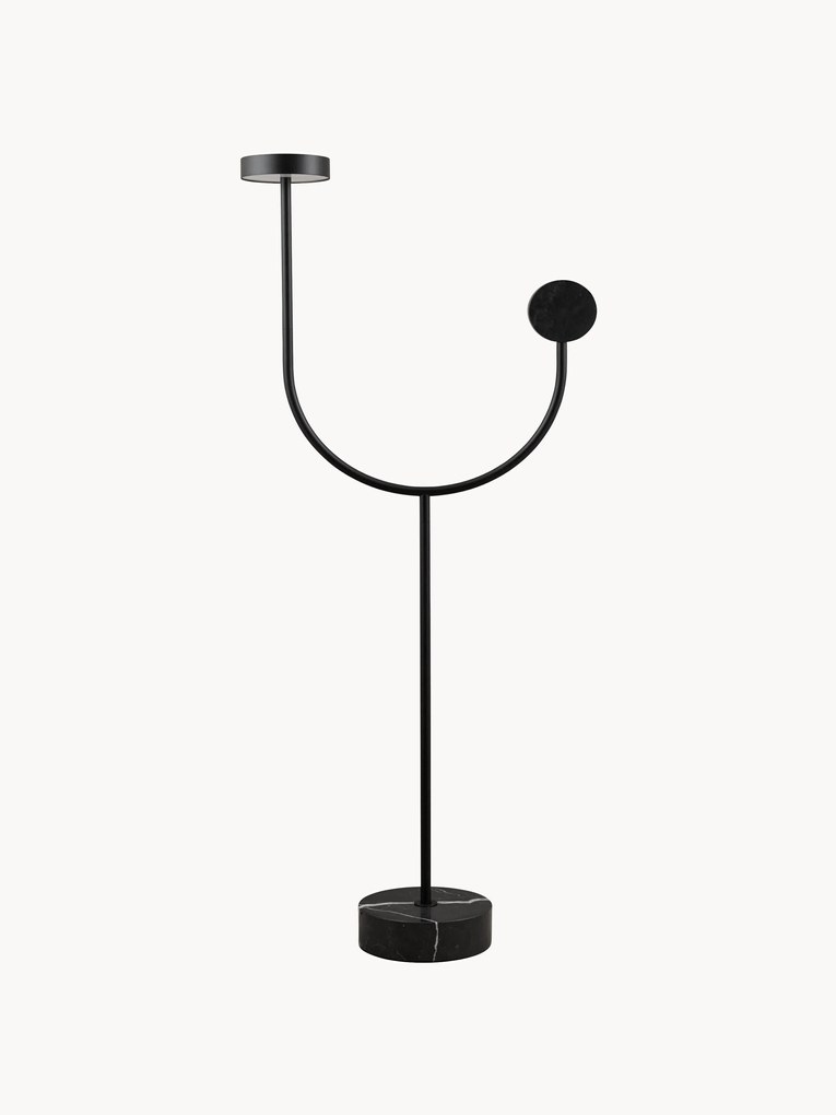 Malá stojacia LED lampa z mramoru Grasil