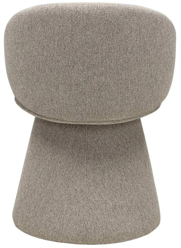 Designová otočná jídelní židle Chamil béžovošedá