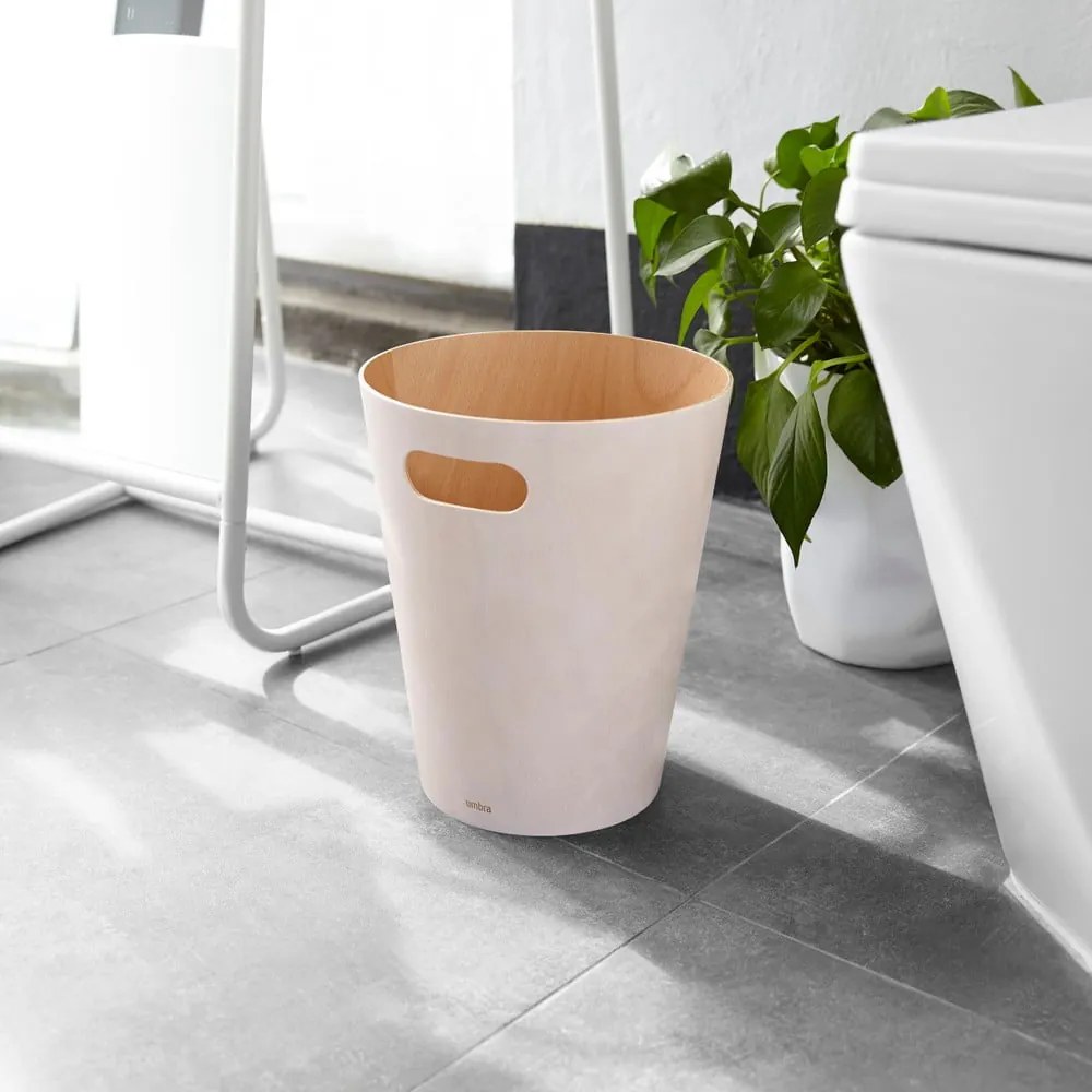 Béžový kancelársky odpadkový kôš 7,5 l Woodrow – Umbra