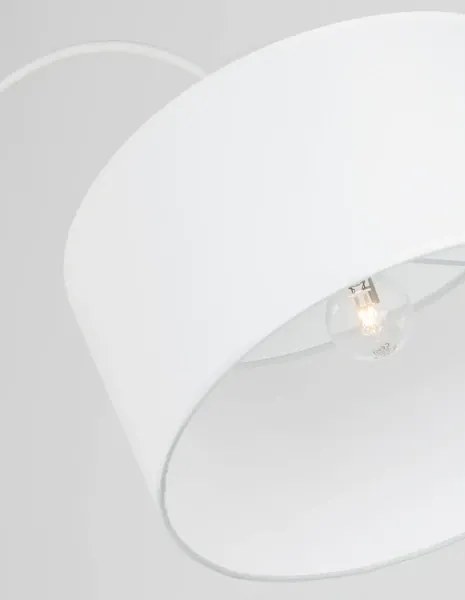 Retro stojaca lampa Sama 90 biele