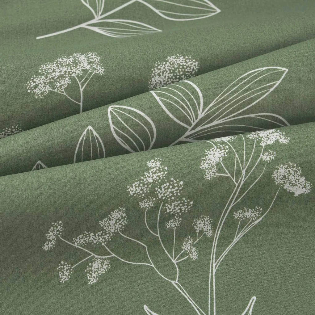 Goldea bavlnený záves - bylinkové lístky 280x150 cm