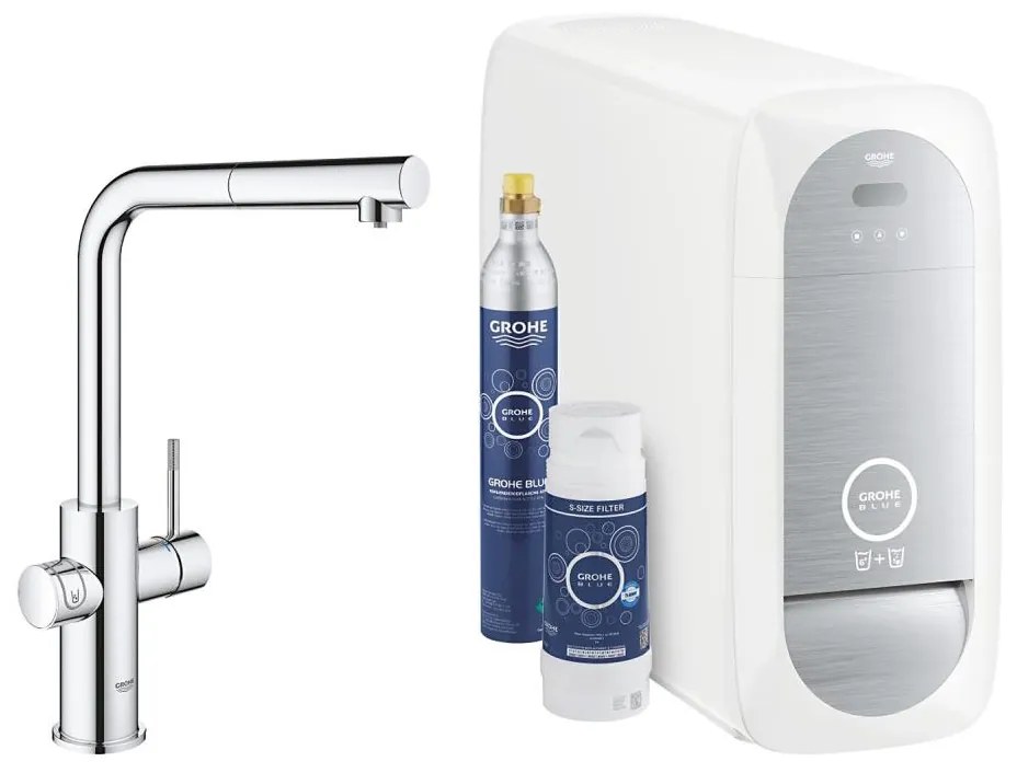 GROHE 31539000 - Drezová batéria BLUE HOME L-výpusť lesklý chróm
