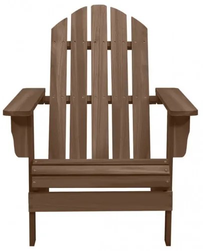 vidaXL Záhradná stolička Adirondack so stolíkom jedľový masív hnedá-