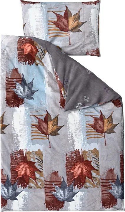 Obojstranné obliečky DUO SENSE AUTUMIA vzorované + obliečka na vankúšik 40x50 cm ZDARMA Rozmer obliečky: 70 x 90 cm | 140 x 200 cm