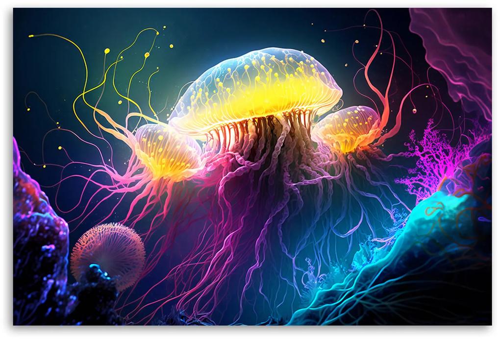 Gario Obraz na plátne Podmorské medúzy Rozmery: 60 x 40 cm