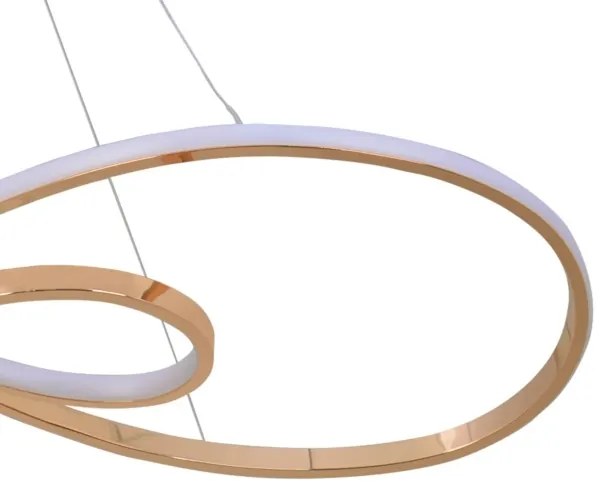 LED Luster na lanku ZUMBA LED/50W/230V zlatá