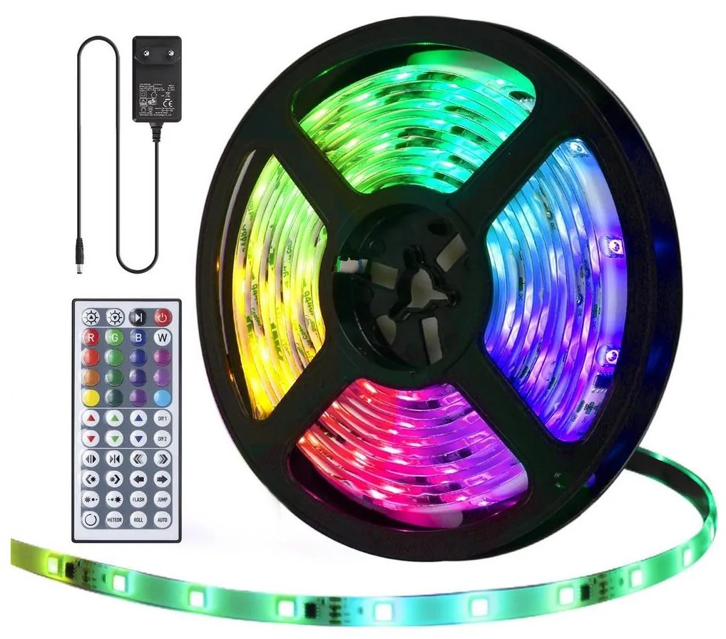 Aigostar - LED RGB Stmievateľný vonkajší pásik 5m LED/24W/12/230V IP65 + DO