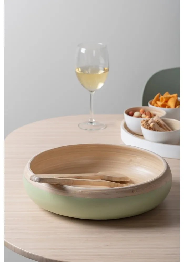 Svetlozelená bambusová servírovacia miska ø 30 cm Puro – PT LIVING