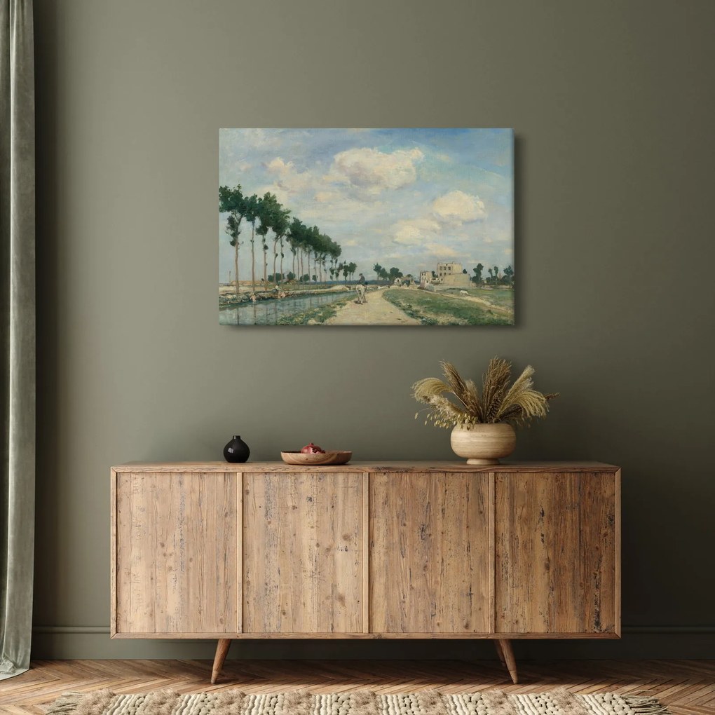 Obraz - Johan Barthold Jongkind, The Towpath, reprodukcia (90x60 cm)