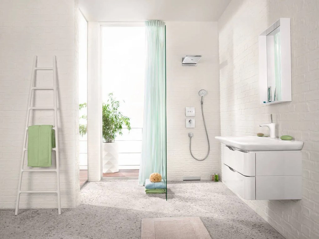 Hansgrohe Rainmaker Select, hlavová sprcha 580 3jet, biela/chrómová, HAN-24001400