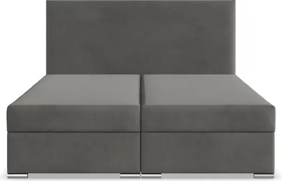 Manželská posteľ ZONZA Velvet 180×200 cm sivá