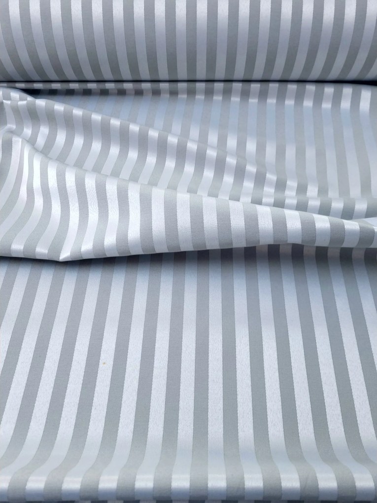 Hotelové posteľné obliečky damašek sivé 200x220/2x70x90 – nekrčivé, zips