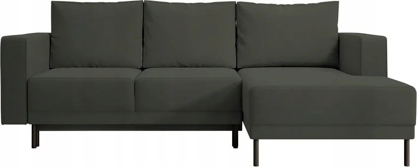 Rohová sedacia súprava Rodriguez mini (p) (zelená čierna)