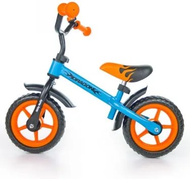 Milly Mally Detské cykloodrážadlo Milly Mally Dragon 10 - oranžovo-modré