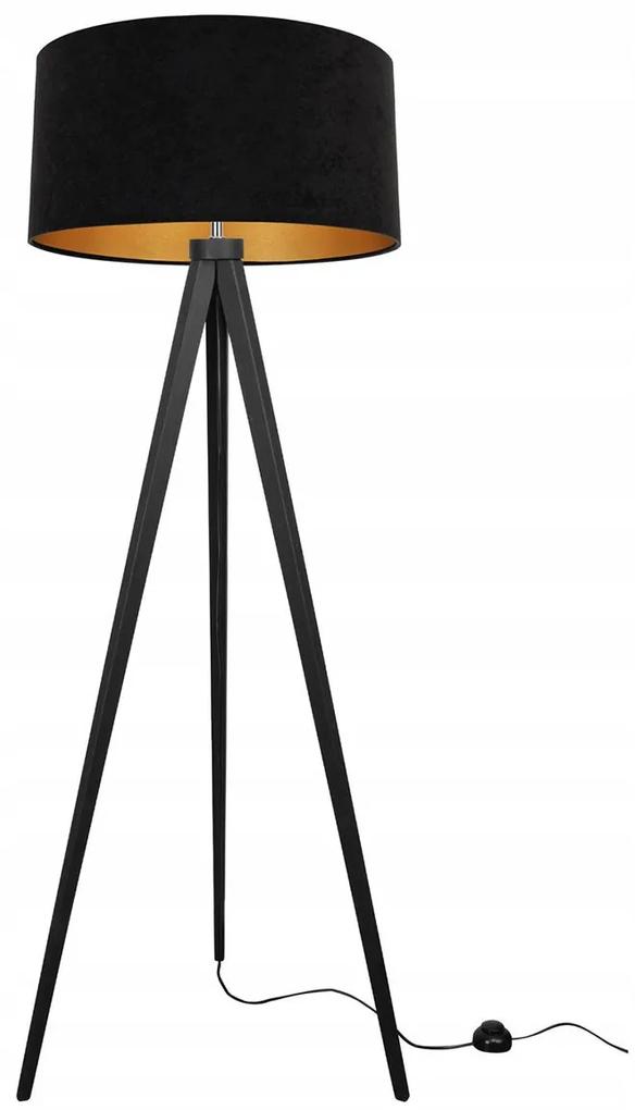 Stojacia lampa Mediolan, 1x textilné tienidlo (výber z 10 farieb), (výber zo 6 farieb konštrukcie), g
