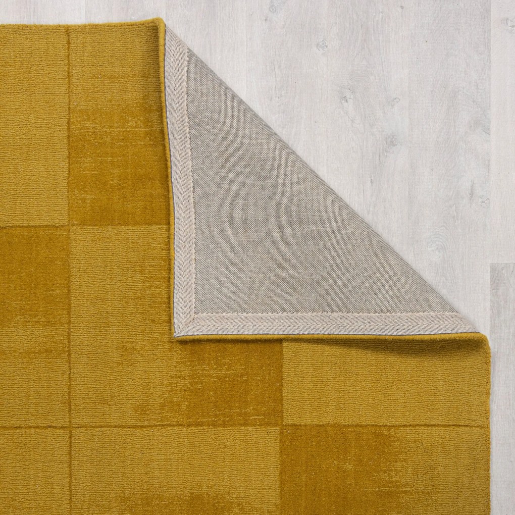 Flair Rugs, Kusový koberec Demi Check Ombre Yellow, 200x290, žltá, obývacia izba
