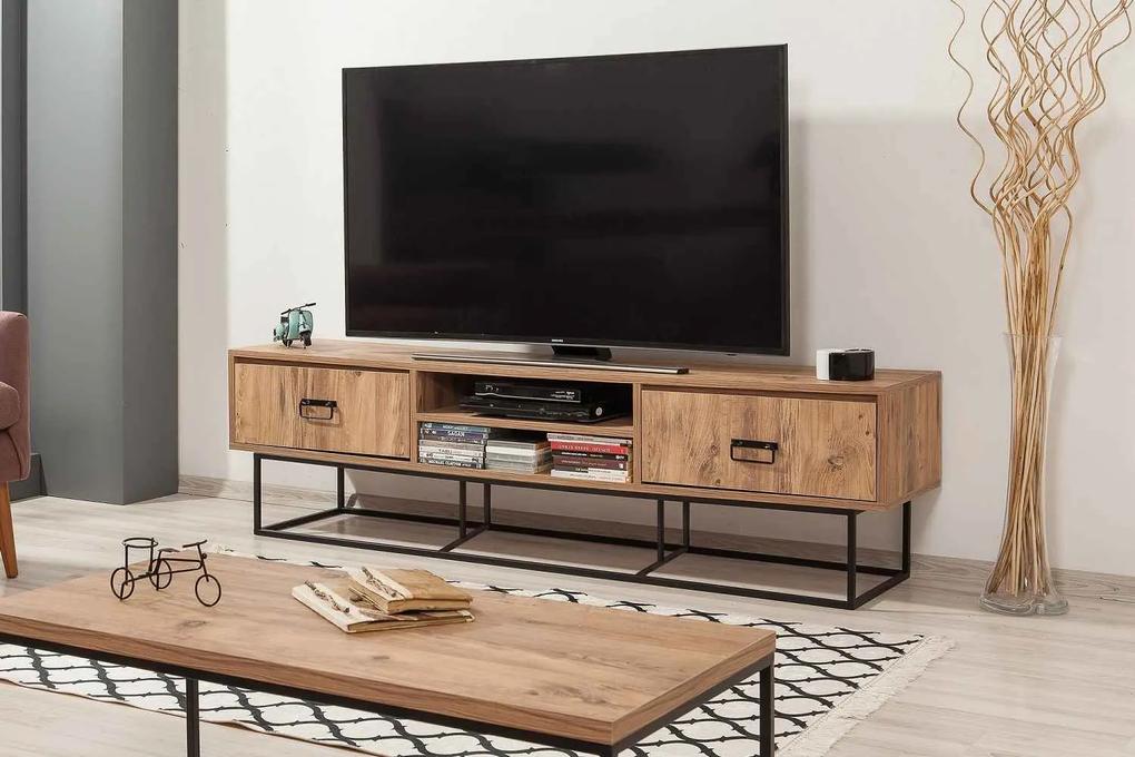 Dizajnový TV stolík Felipe 180 cm borovica