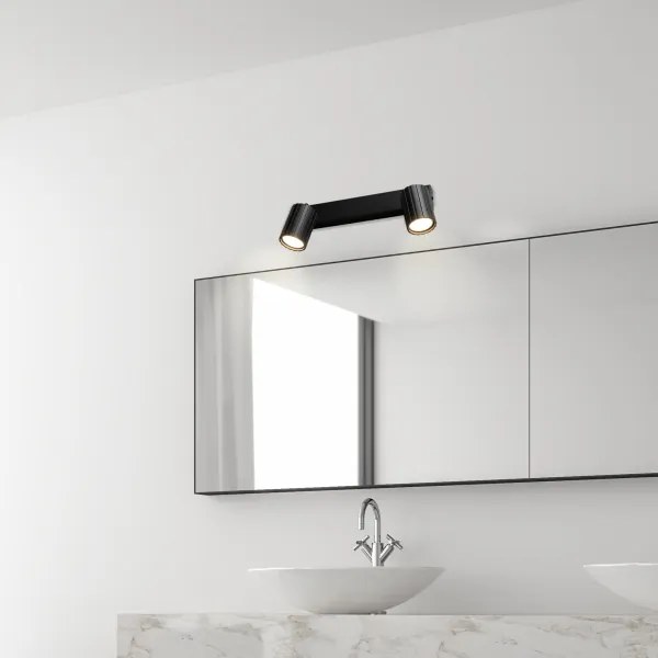 Brilagi - Bodové svietidlo CRISPINA 2xGU10/10W/230V čierna