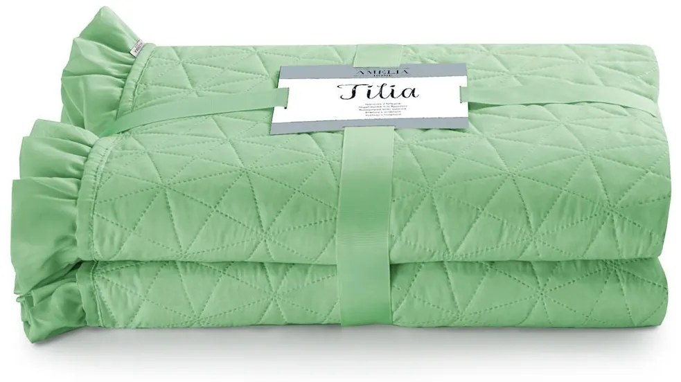 Prehoz na posteľ AmeliaHome Tilia mätový, velikost 170x270