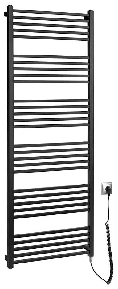 Sapho - Elektrický sušiak na uteráky METRO-E 800W/230V 60x162 cm matná čierna
