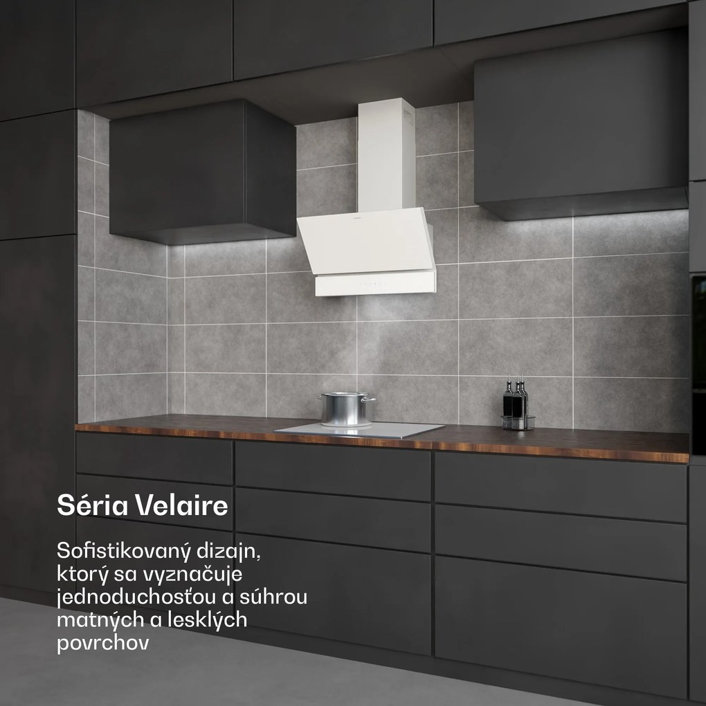 Klarstein Velaire odsávač pár | Elegantný, minimalistický, výkonný | Energetická trieda A++ | 820 m³/h | 60 cm